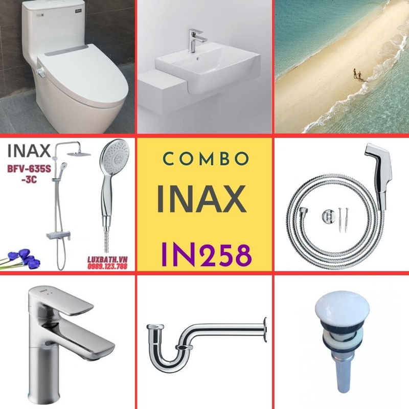 Combo thiết bị vệ sinh Inax IN258