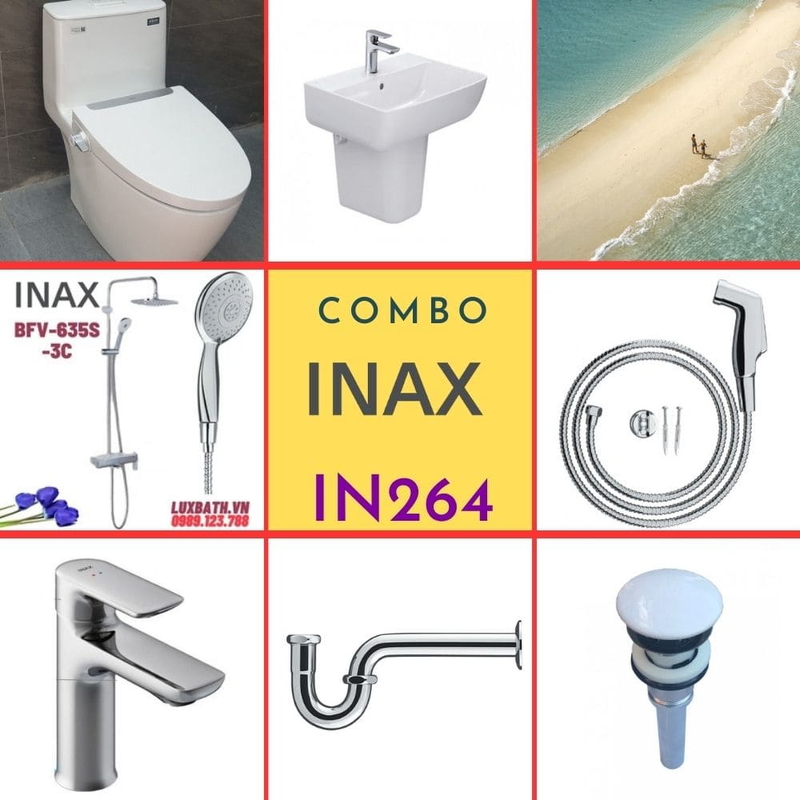 Combo thiết bị vệ sinh Inax IN264