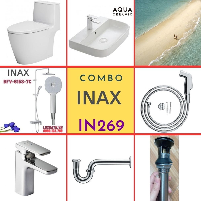 Combo thiết bị vệ sinh Inax IN269