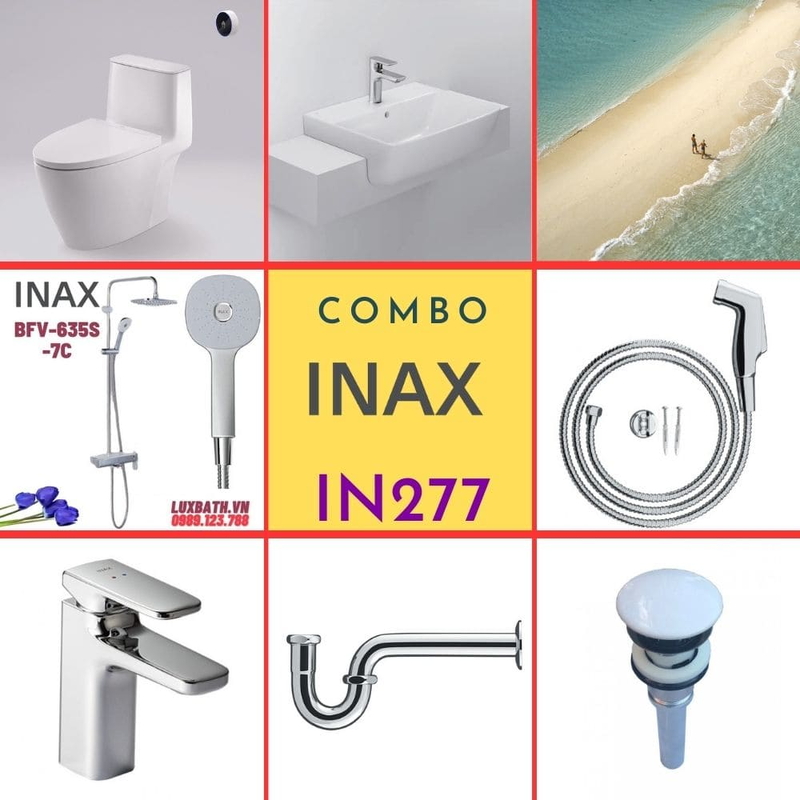 Combo thiết bị vệ sinh Inax IN277