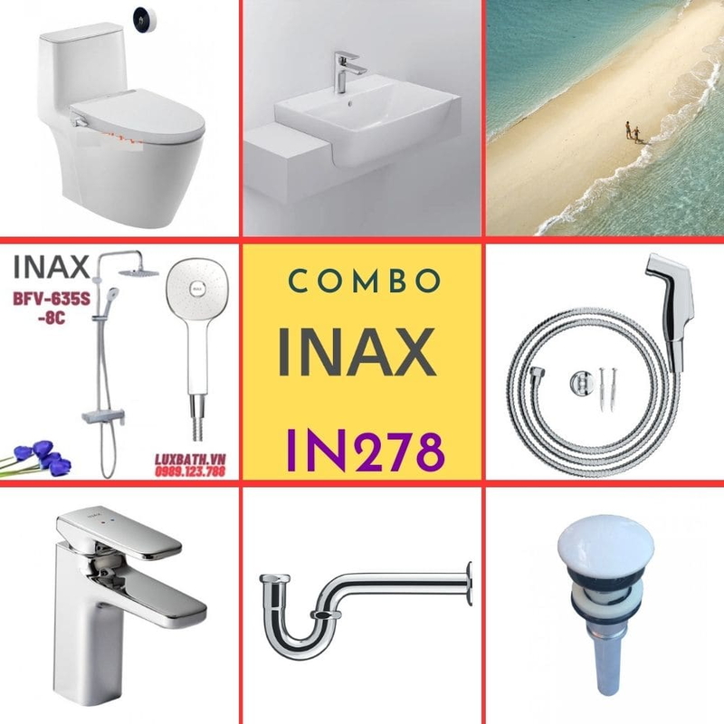 Combo thiết bị vệ sinh Inax IN278