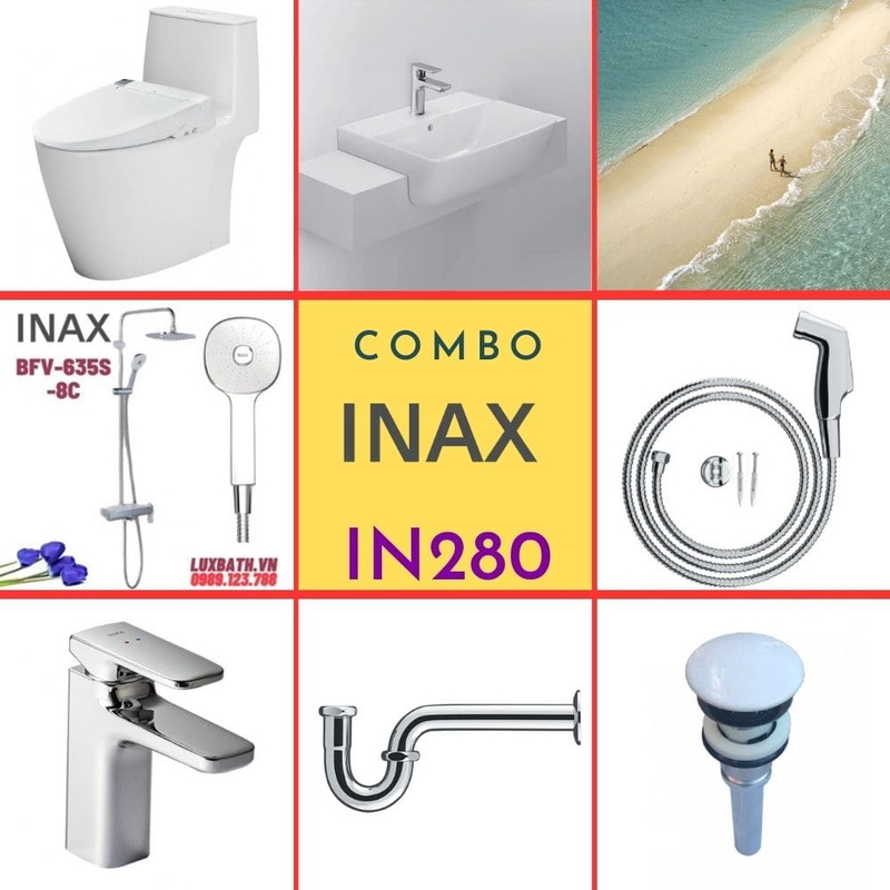 Combo thiết bị vệ sinh Inax IN280