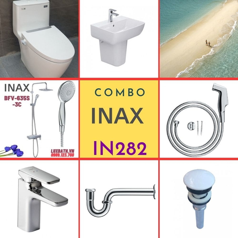 Combo thiết bị vệ sinh Inax IN282