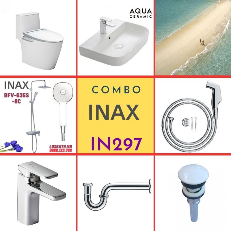 Combo thiết bị vệ sinh Inax IN297