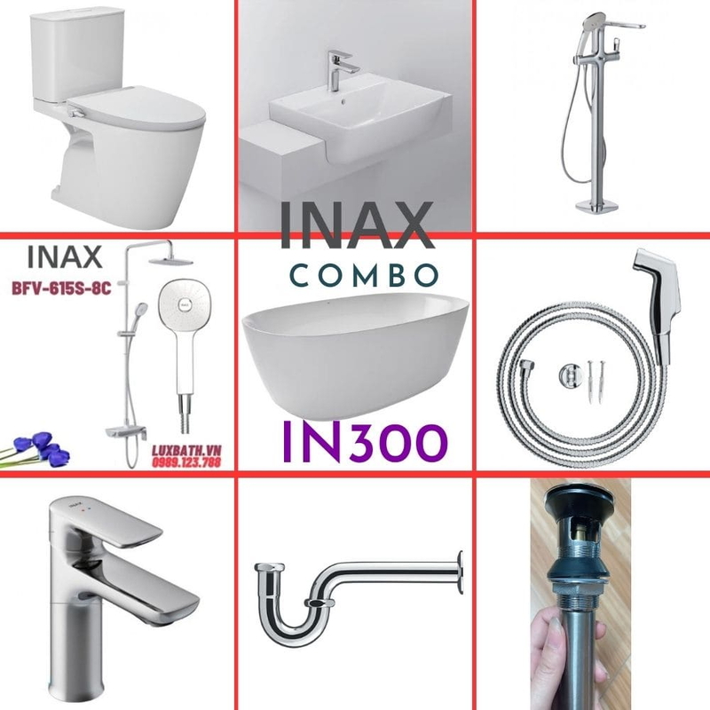 Combo thiết bị vệ sinh Inax IN300
