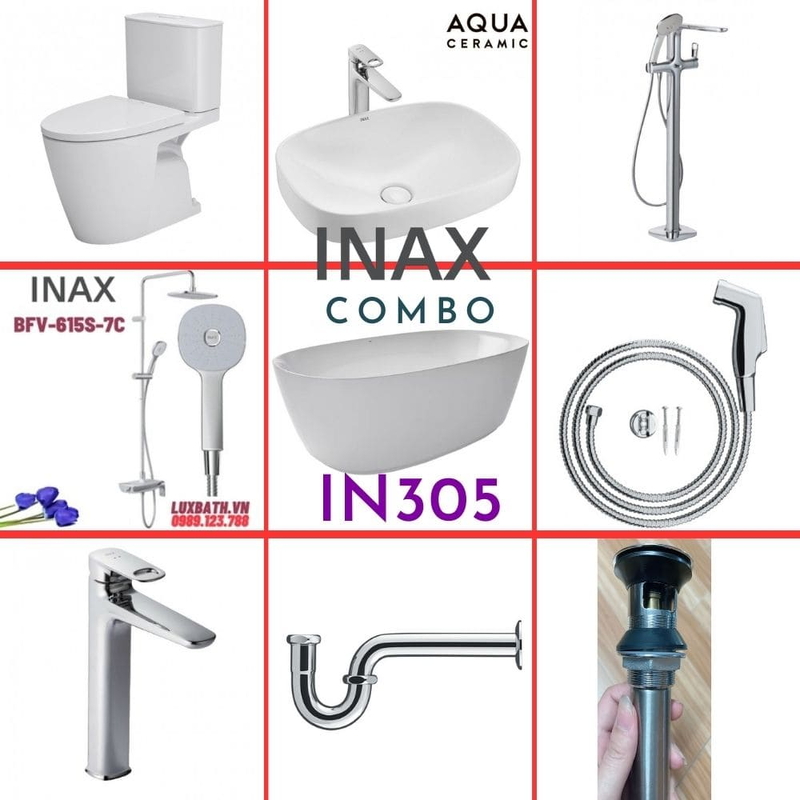 Combo thiết bị vệ sinh Inax IN305