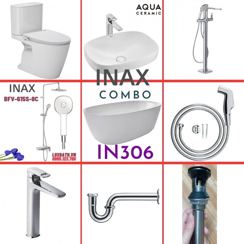 Combo thiết bị vệ sinh Inax IN306