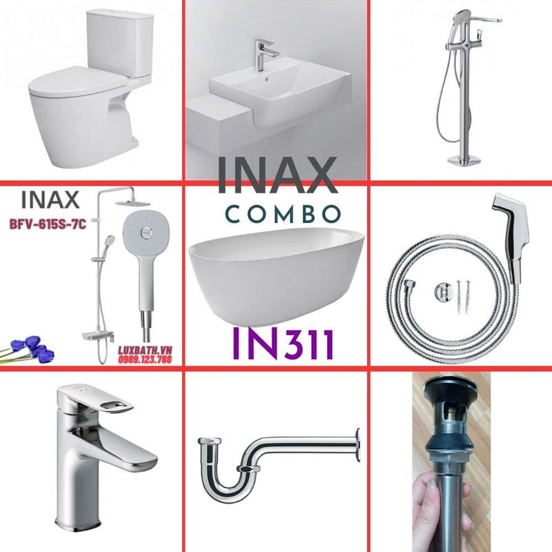 Combo thiết bị vệ sinh Inax IN311