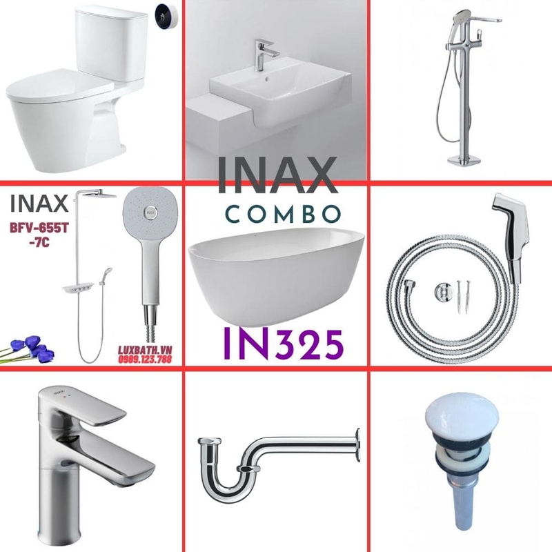Combo thiết bị vệ sinh Inax IN325