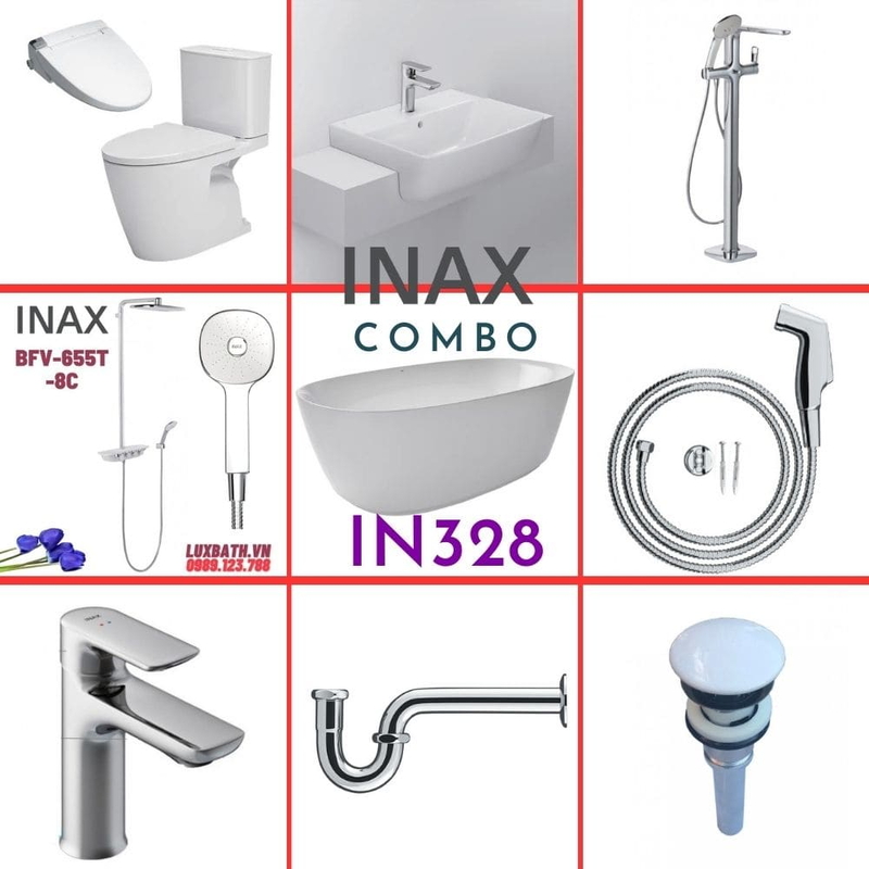 Combo thiết bị vệ sinh Inax IN328