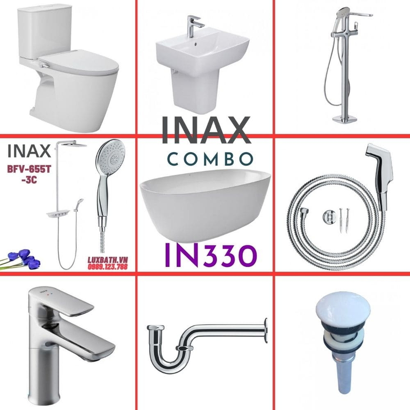 Combo thiết bị vệ sinh Inax IN330