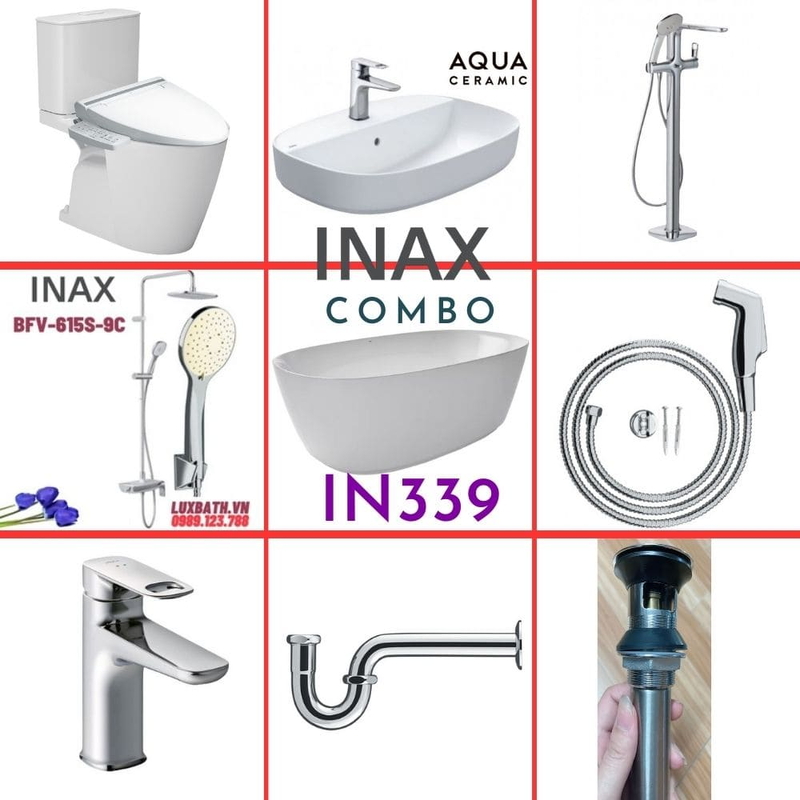 Combo thiết bị vệ sinh Inax IN339