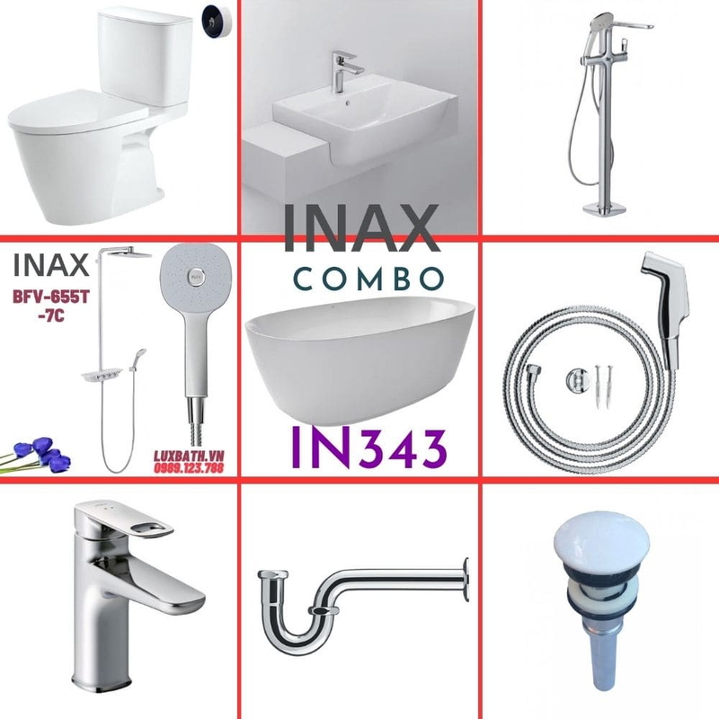 Combo thiết bị vệ sinh Inax IN343