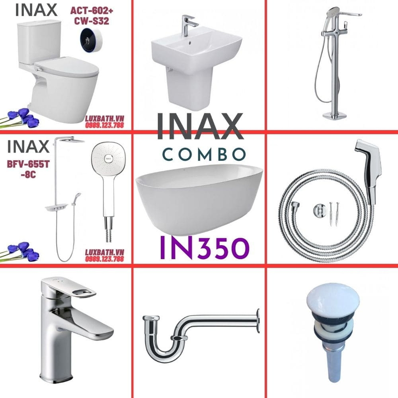 Combo thiết bị vệ sinh Inax IN350