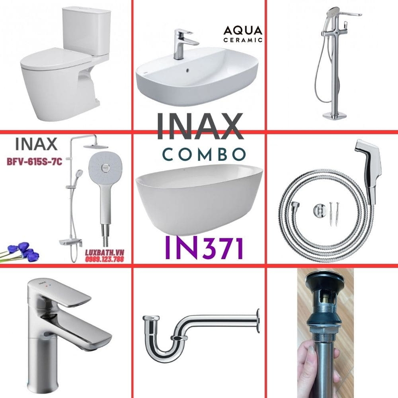 Combo thiết bị vệ sinh Inax IN371