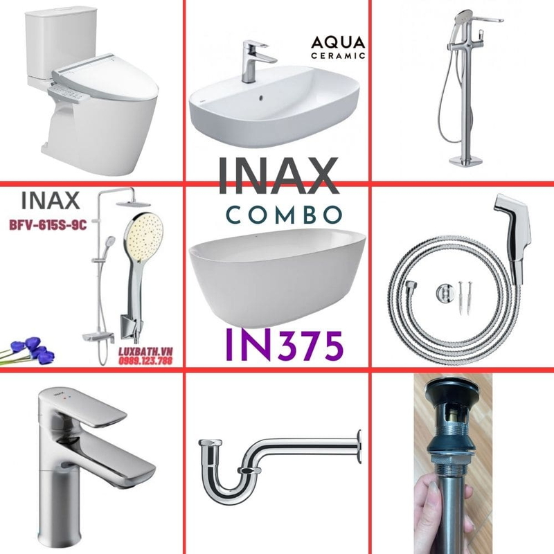 Combo thiết bị vệ sinh Inax IN375