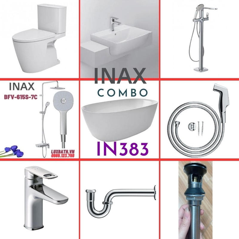 Combo thiết bị vệ sinh Inax IN383