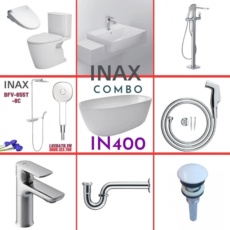 Combo thiết bị vệ sinh Inax IN400