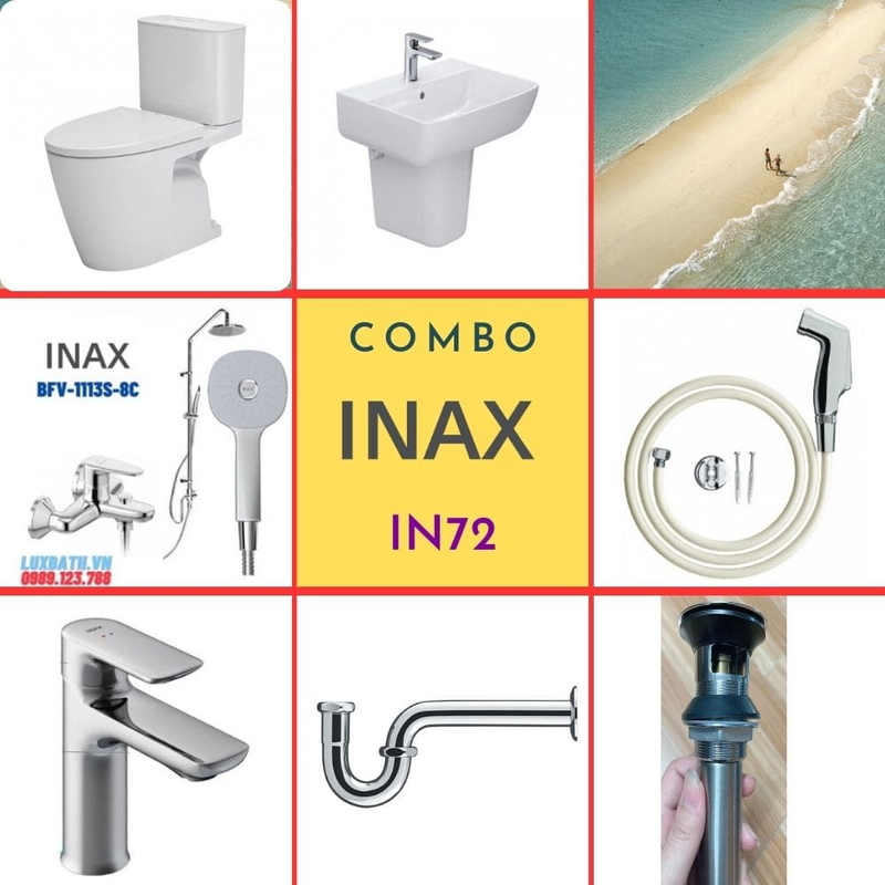 Combo thiết bị vệ sinh Inax IN72