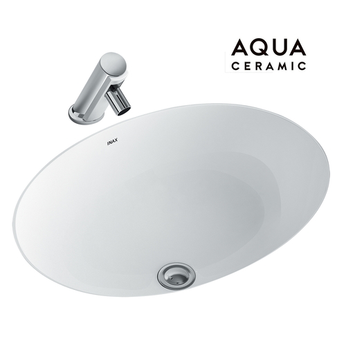 Chậu rửa lavabo âm bàn Inax AL-2293V men Aqua Ceramic