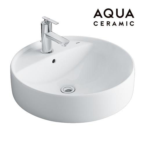 Chậu rửa lavabo đặt bàn Inax AL-294VFC men Aqua Ceramic