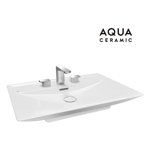 Chậu rửa lavabo đặt bàn Inax AL-S630VFC men Aqua Ceramic