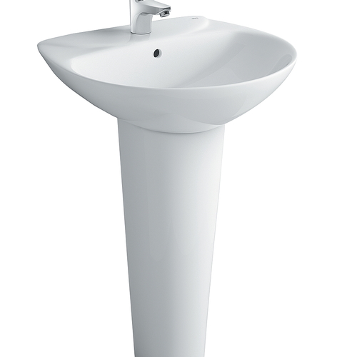 Chậu rửa lavabo inax L-285V+L-288VD treo tường chân dài