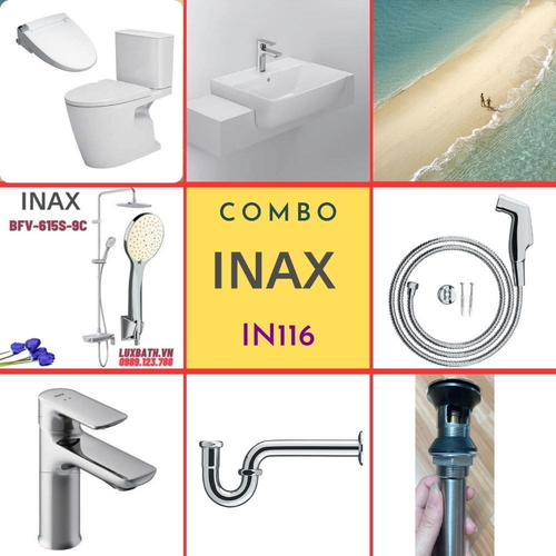Combo thiết bị vệ sinh Inax IN116