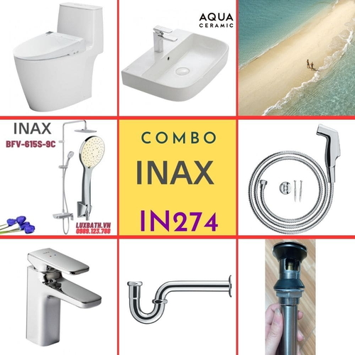 Combo thiết bị vệ sinh Inax IN274