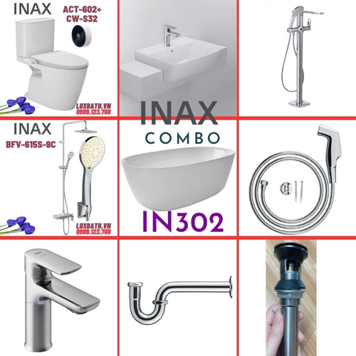 Combo thiết bị vệ sinh Inax IN302