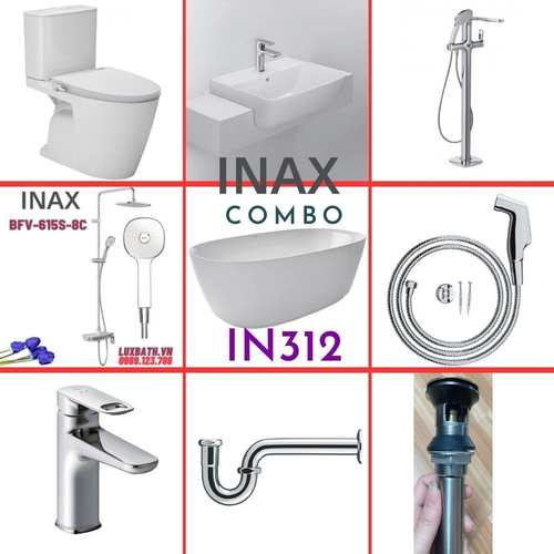 Combo thiết bị vệ sinh Inax IN312