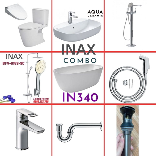 Combo thiết bị vệ sinh Inax IN340