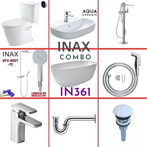 Combo thiết bị vệ sinh Inax IN361