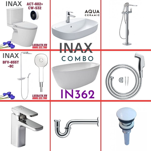 Combo thiết bị vệ sinh Inax IN362