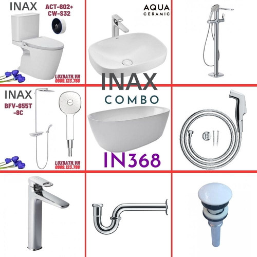 Combo thiết bị vệ sinh Inax IN368