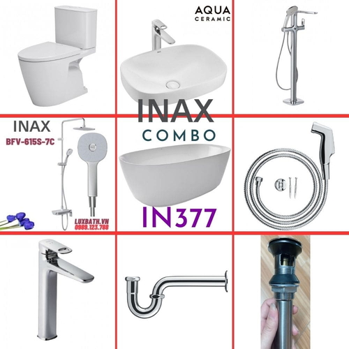 Combo thiết bị vệ sinh Inax IN377