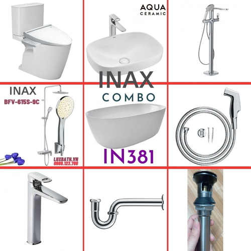 Combo thiết bị vệ sinh Inax IN381