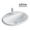 Chậu rửa lavabo bàn đá Inax AL-2395V men Aqua Ceramic