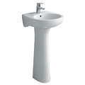 Chậu rửa lavabo inax L-284V+L-284VD treo tường chân dài