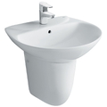 Chậu rửa lavabo inax L-285V+L-288VC treo tường chân ngắn