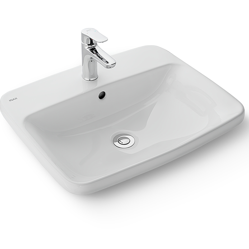 Lavabo bàn đá dương vành INAX L-2398V trong combo INAX IN35