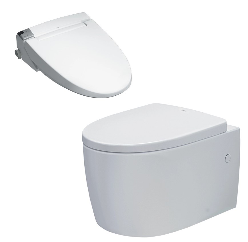 Bồn cầu treo tường Inax AC-952+CW-KA22AVN thiết kế gọn sàn và hiện đại Bồn cầu treo tường Inax AC-952 kết hợp nắp điện tử CW-KA22AVN