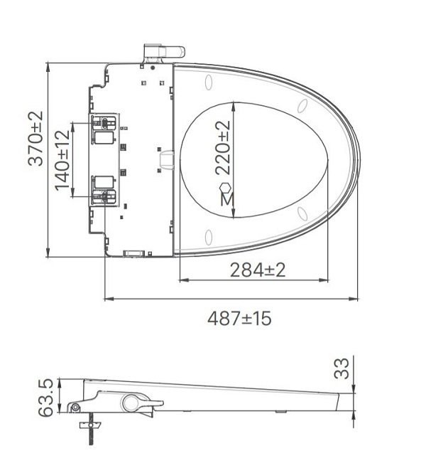 Bản vẽ kỹ thuật nắp rửa cơ CW-S32VN-1