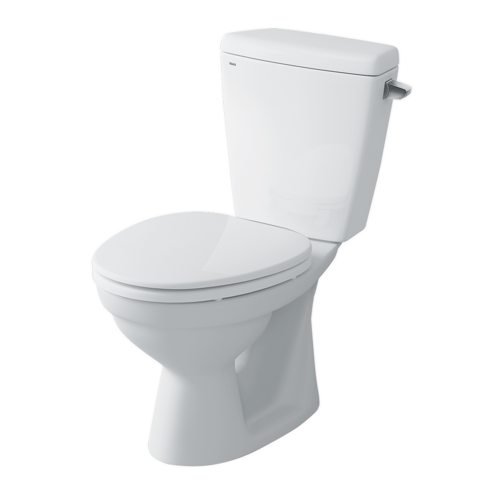 Thiết kế bồn cầu 2 khối INAX C-117VAN gọn gàng cho phòng tắm gia đình Bồn cầu 2 khối INAX C-117VAN nắp đóng êm