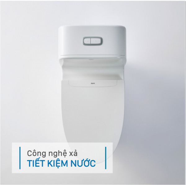 Bồn cầu INAX AC-832VN sử dụng xả nhấn hai mức 4.5L và 3L Bồn cầu INAX AC-832VN xả nhấn tiết kiệm nước