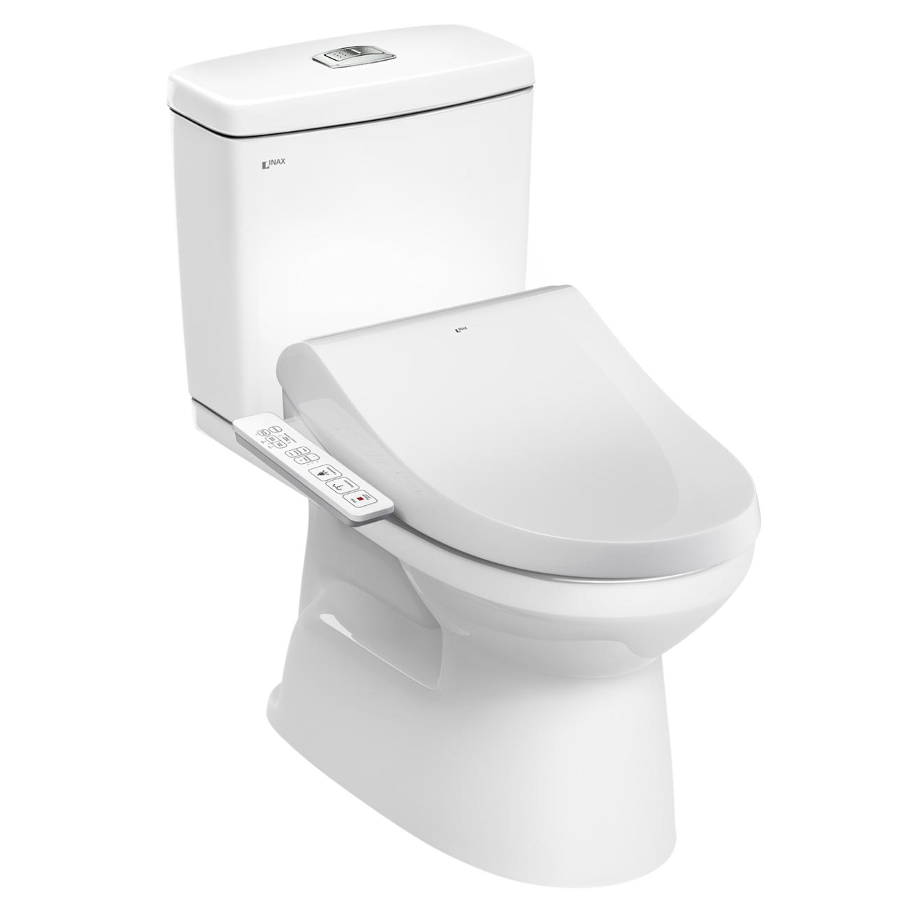 Thiết kế bồn cầu INAX C-514A+CW-H17VN giúp phòng tắm gọn gàng và tiện nghi Bồn cầu INAX C-514A+CW-H17VN thiết kế 2 khối kết hợp nắp rửa điện tử