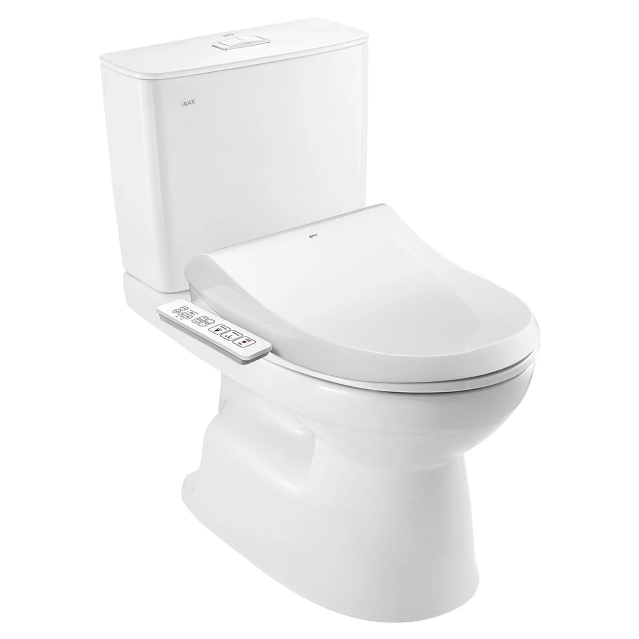 Thiết kế bồn cầu INAX AC-514A+CW-H17VN phù hợp phòng tắm gia đình Bồn cầu INAX AC-514A+CW-H17VN 2 khối nắp điện tử