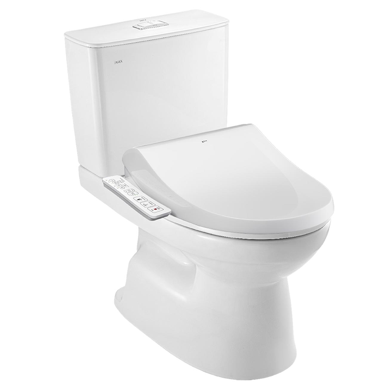 Thiết kế bồn cầu INAX AC-514A+CW-H18VN phù hợp phòng tắm gia đình Bồn cầu INAX AC-514A+CW-H18VN 2 khối nắp điện tử