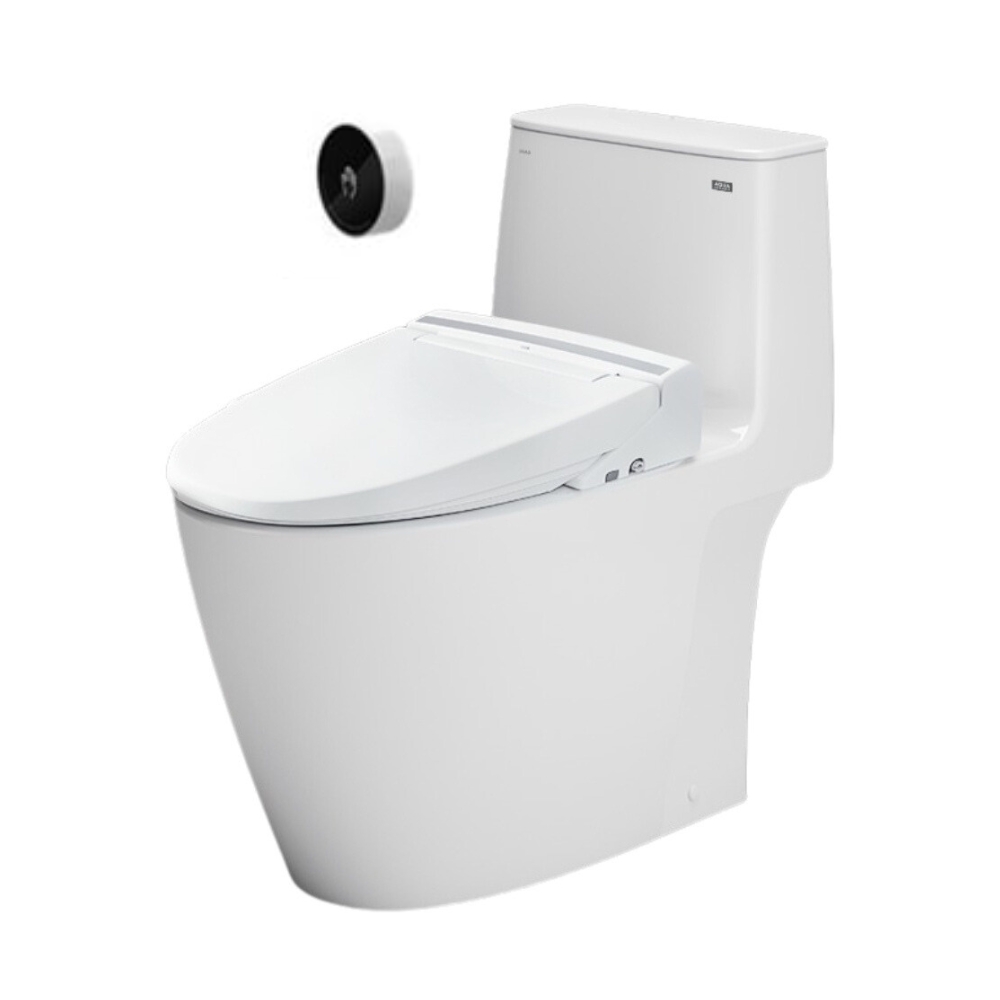 Bồn cầu INAX ACT-902+CW-KB22AVN thiết kế 1 khối kết hợp nắp điện tử Bồn cầu INAX ACT-902+CW-KB22AVN