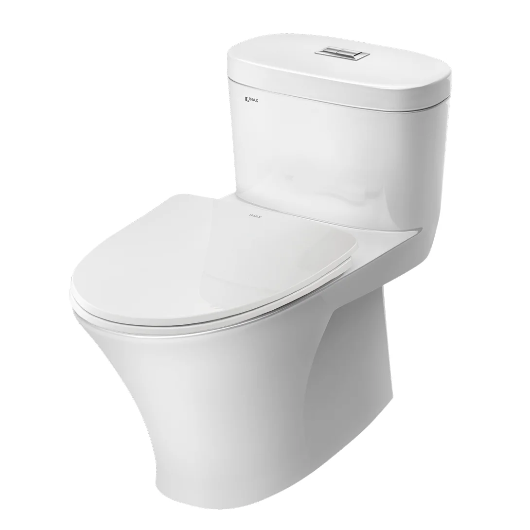 Thiết kế bồn cầu INAX AC-959VAN-2 giúp phòng tắm gọn gàng và dễ sử dụng Bồn cầu INAX AC-959VAN-2 1 khối nắp mỏng đóng êm